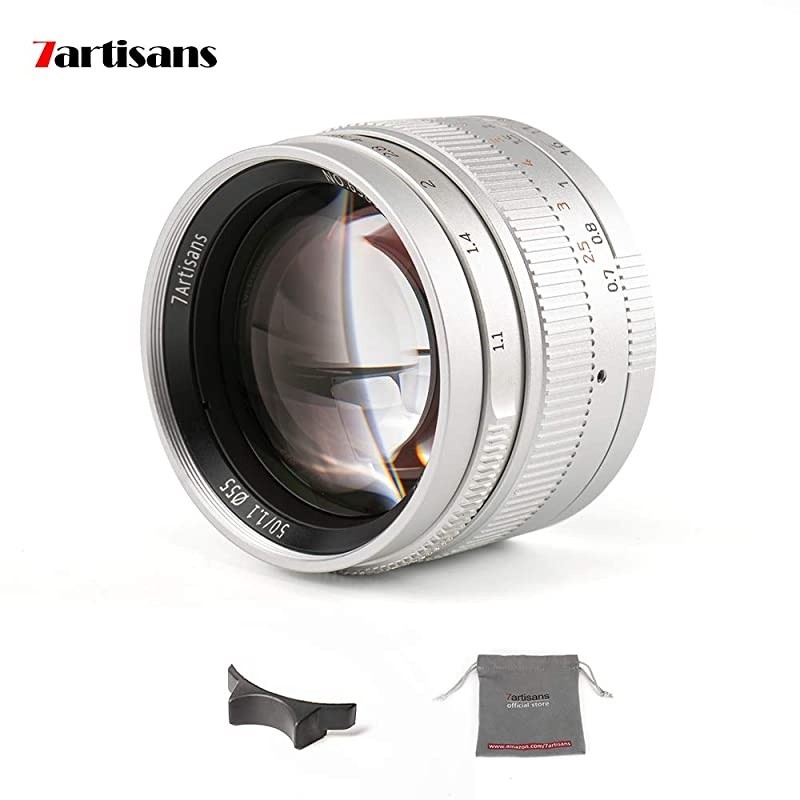 50mm F1.1 Leica M Mount Fixed Lens for Leica M-Mount Cameras Like Leica M-M Leica M240 Leica M3 Leica M6 Leica M7 Leica M8 Leica M9 Leica M9p Leica M10 (Silver)