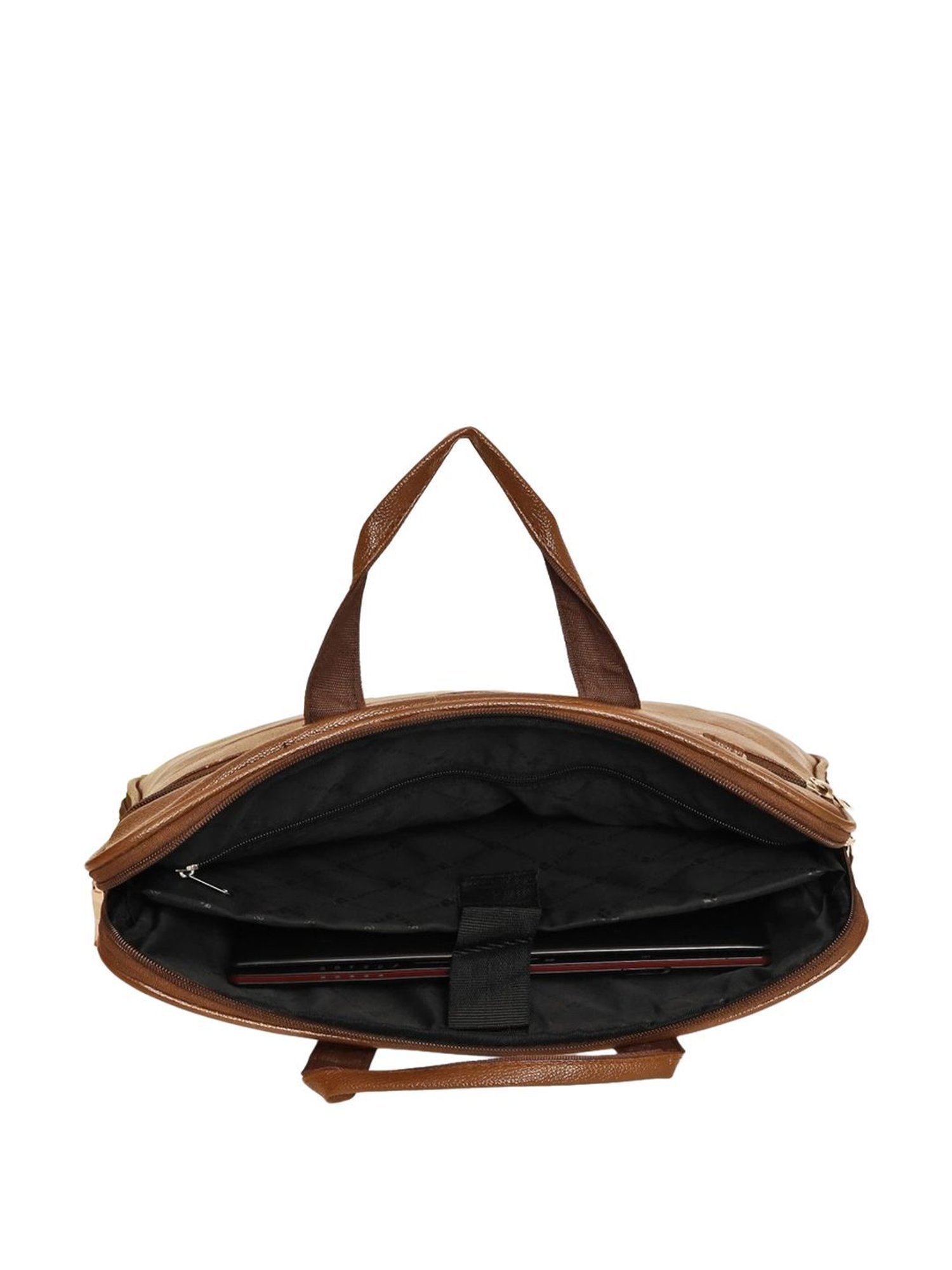 Priority Tan Synthetic Large Messenger Bag