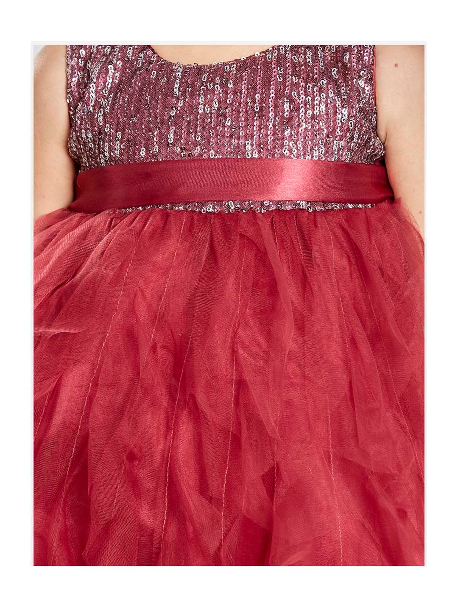 Peppermint Kids Red Sequence Dress