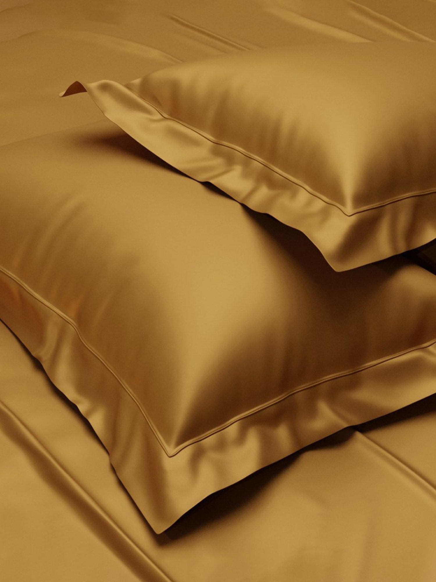 Stoa Paris Day Night Gold Eternal Glow 300 TC Polyester Pillow Cover - Set of 2