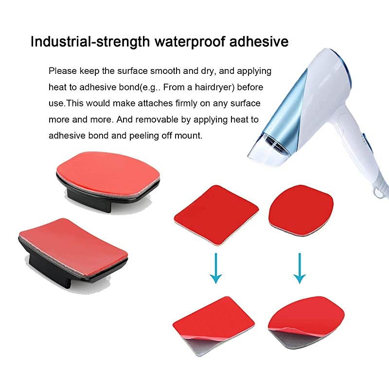 37in1 Motorcycle Helmet Chin Mount Kits for GoPro Hero 9 8 7 Black Silver White 6 5 4 Osmo and Other Action Camera with Extra Camera Tethers Mount Bases and Adhesive Pads