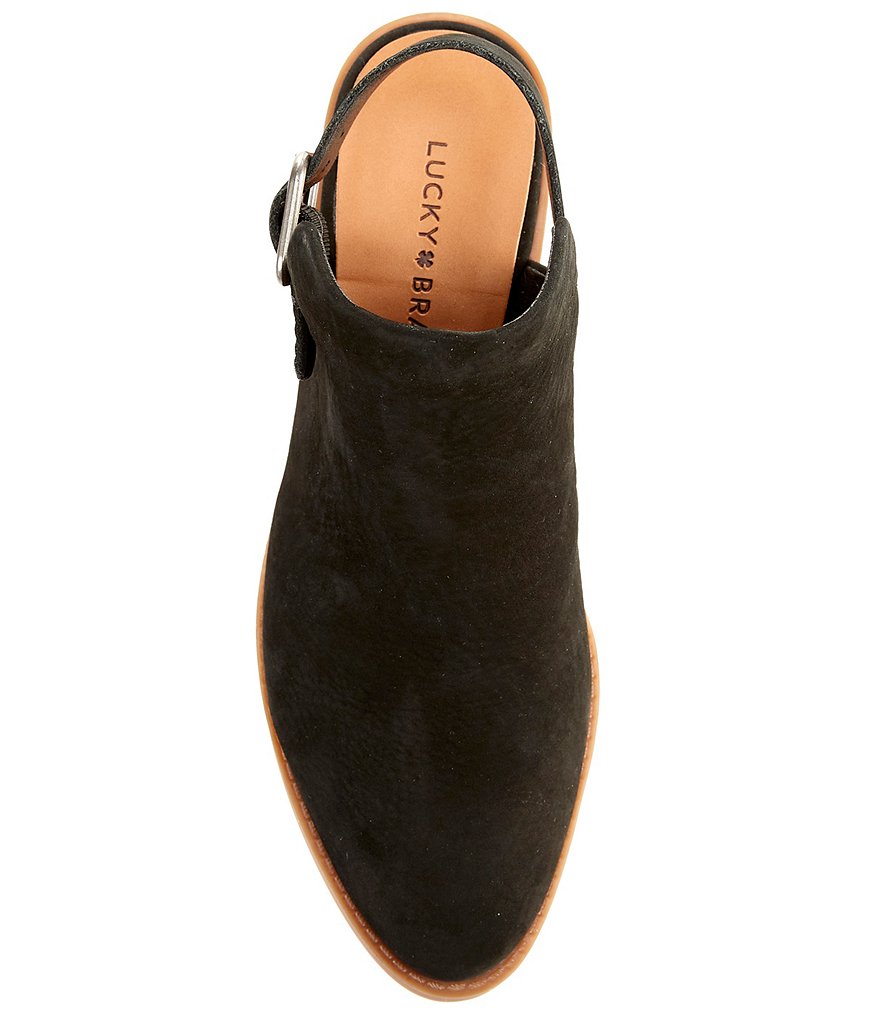 Lucky Brand Farryn Nubuck Slingback Low Heel Shooties