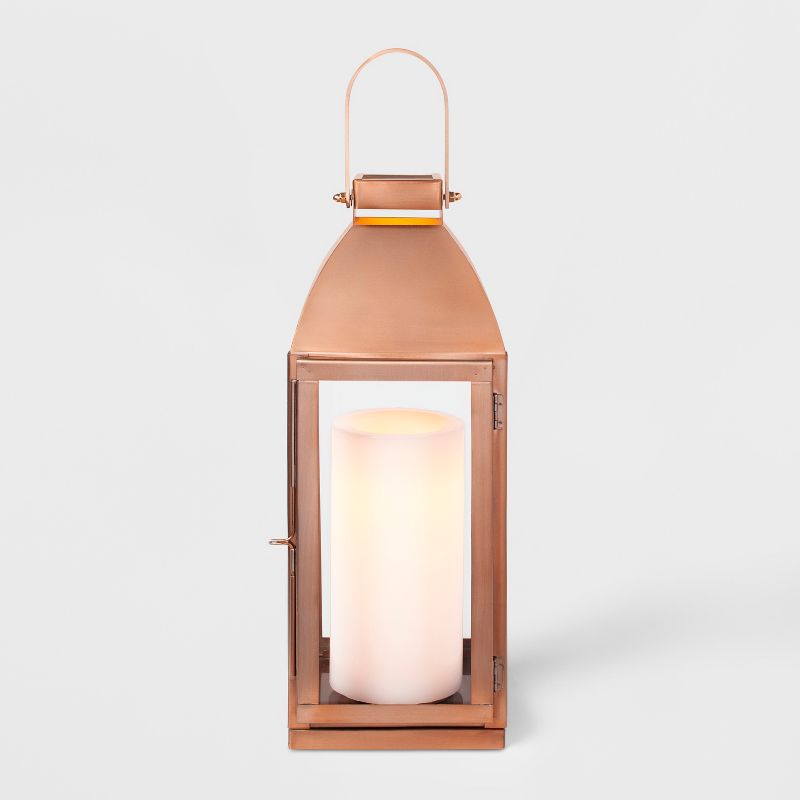 16" x 6" Lantern Candle Holder Copper - Smith & Hawken™