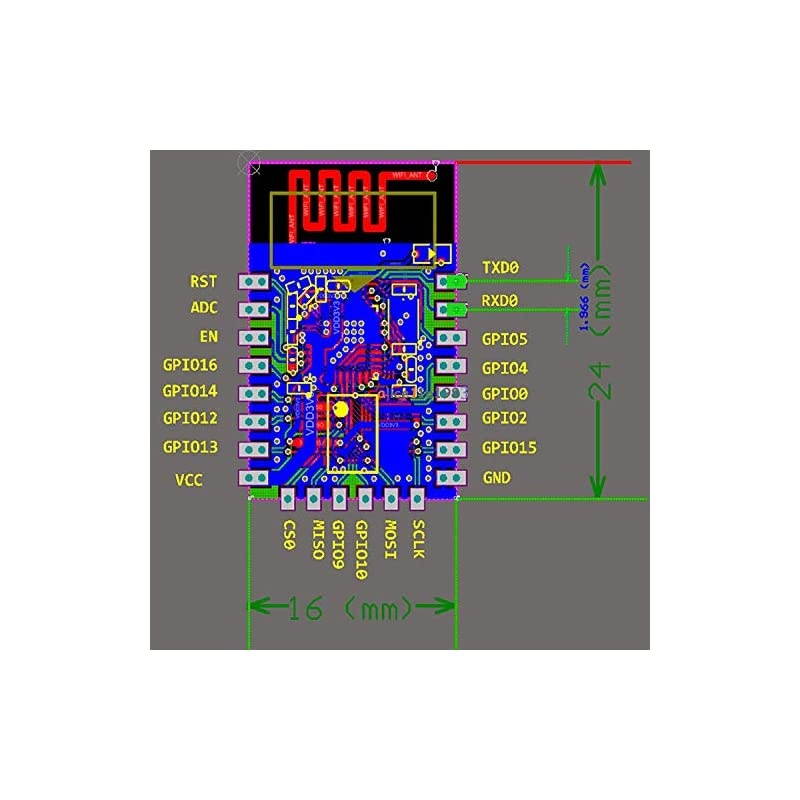1pc ESP8266 ESP12E ESP12E WiFi Wireless Transceiver Wireless WiFi Module Development Board LWIP AP+STA for Arduino