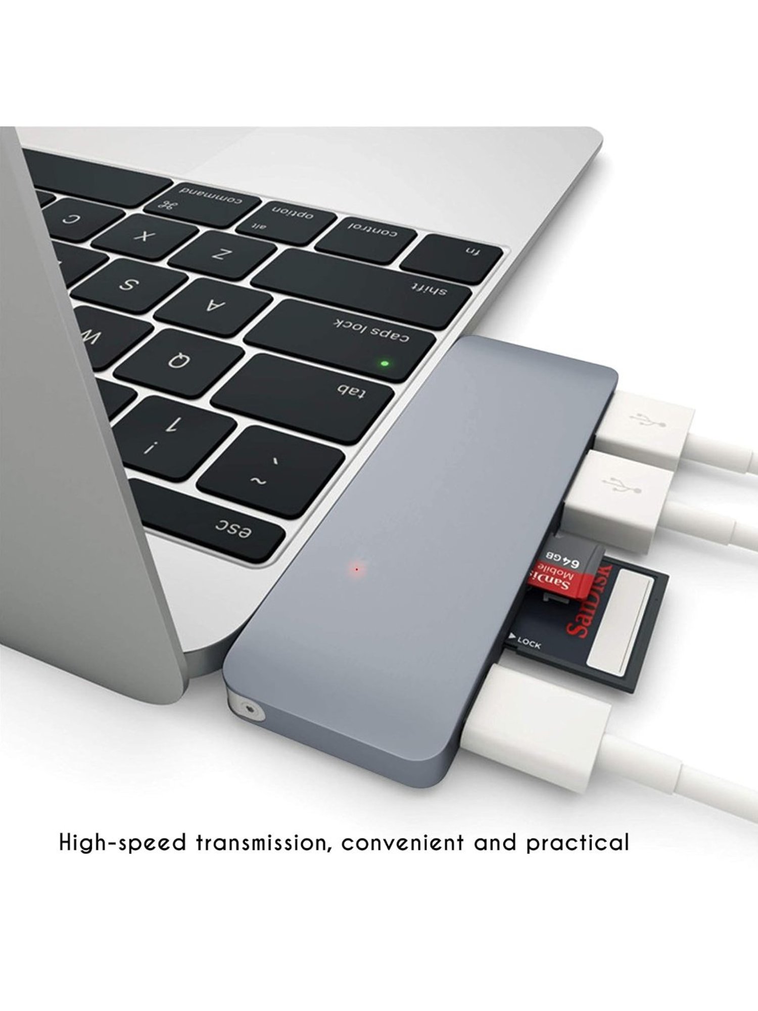 Powerup Aluminum USB Type-C Hub Adapter Dongle