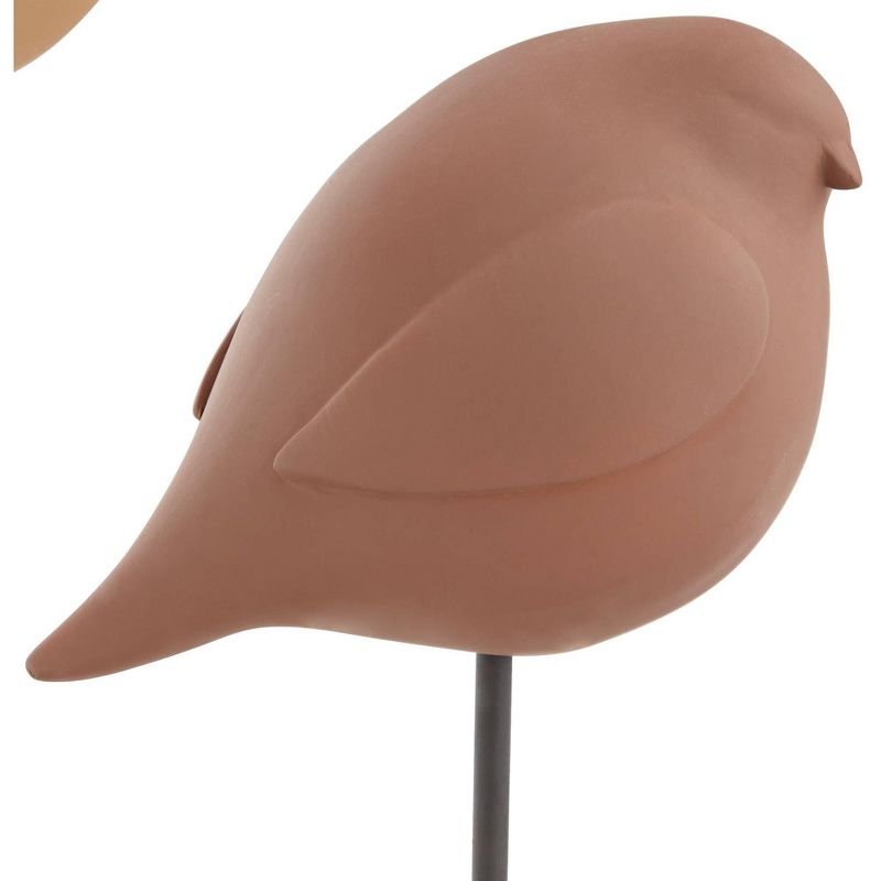 Dahlia Studios Four Birds 17" High Tan and Terracotta Finish Rustic Statue Piece