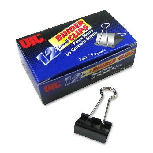 OIC Binder Clip Small - 0.75" Width - 12 / Box - Black