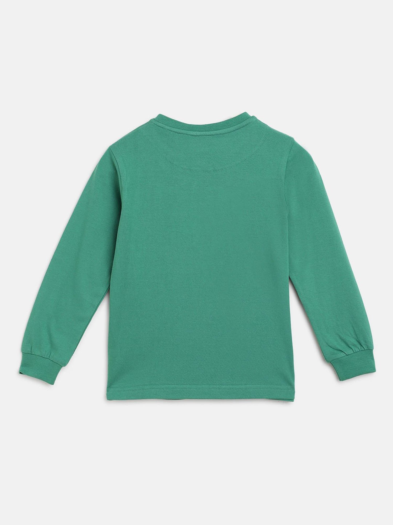 Campana Green Solid  Full Sleeves T-Shirt