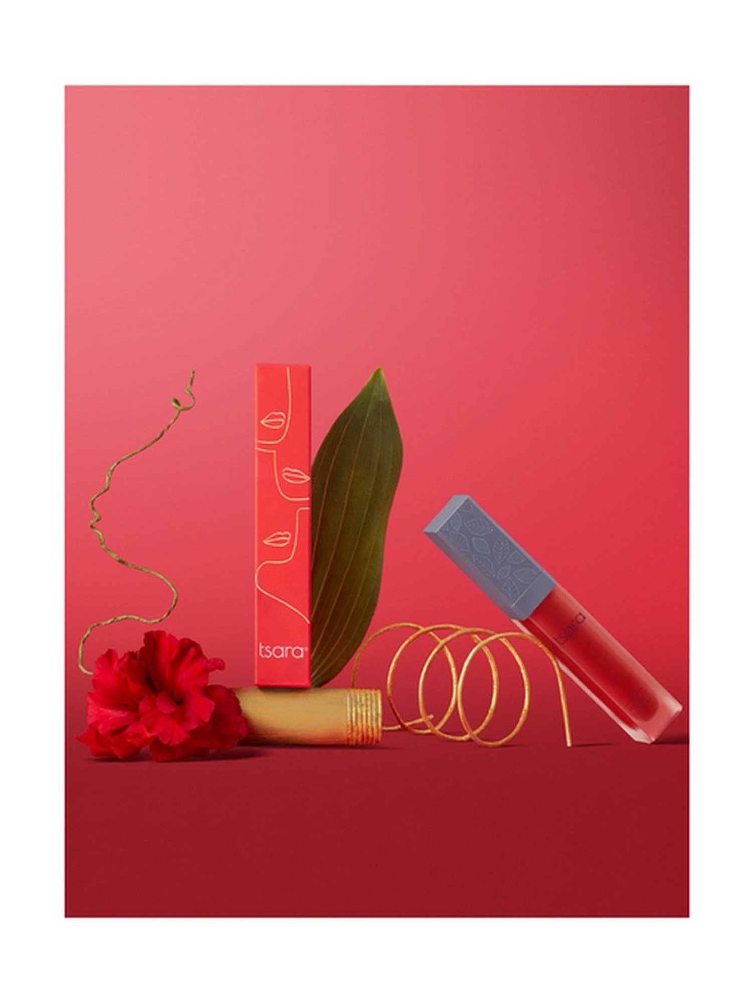 Tsara Cosmetics Organic Liquid Lipcolor Rush Hour Ruby - 7 gm