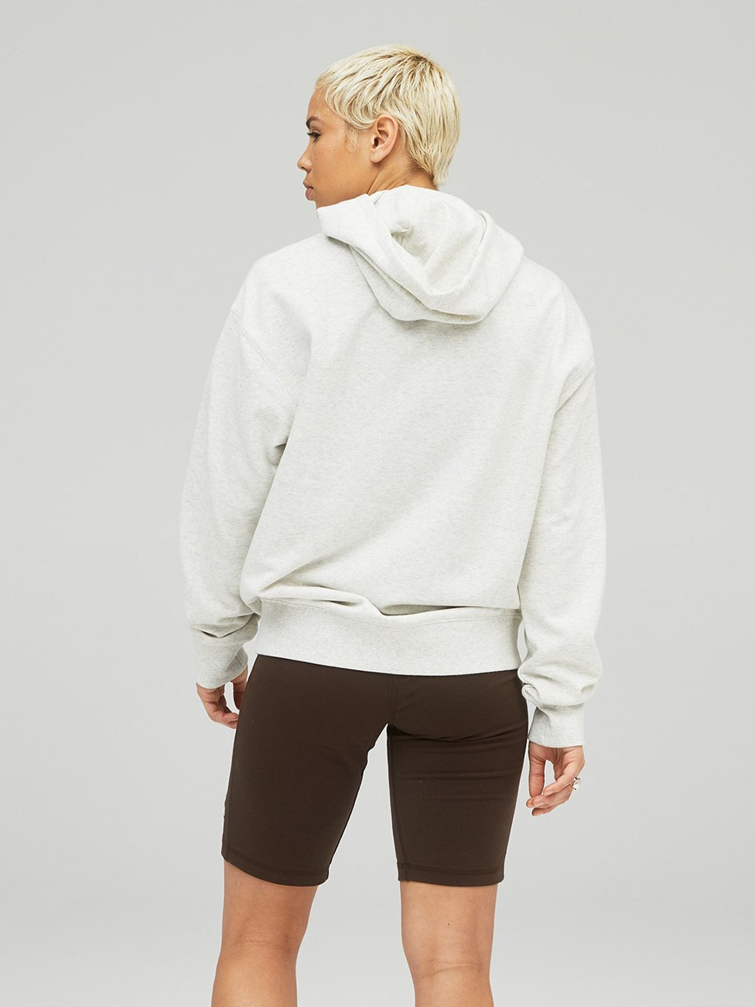 New Balance Grey Melange Comfort Fit Unisex Hooded Sweatshirt