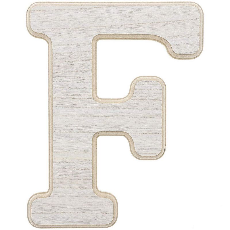 Genie Crafts Unfinished Wood 12-Inch Decorative Letters F Alphabet for DIY Crafts & Home Wall Decor