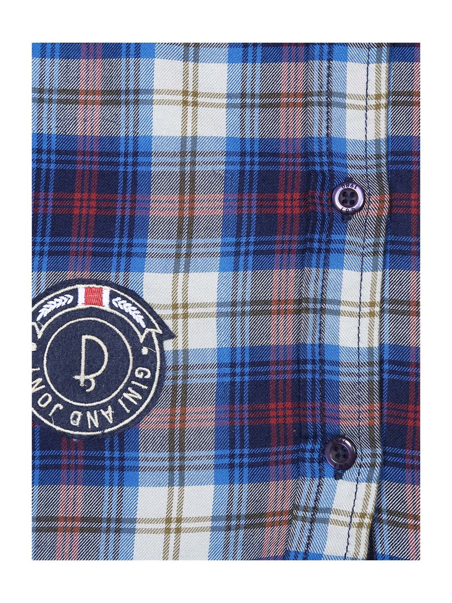 Gini & Jony Kids Multicolor Cotton Plaid Pattern Shirt