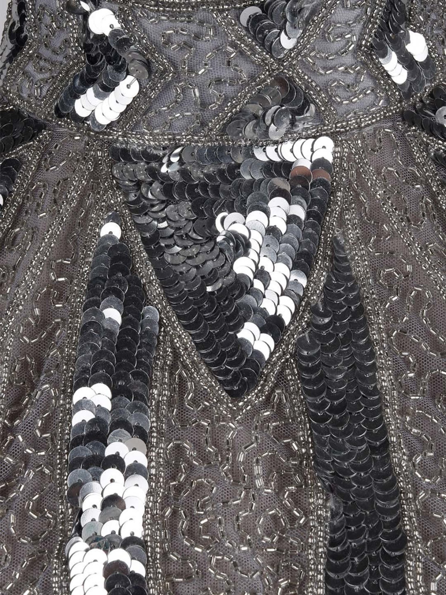 Odette Grey Embellished Fancy Cape