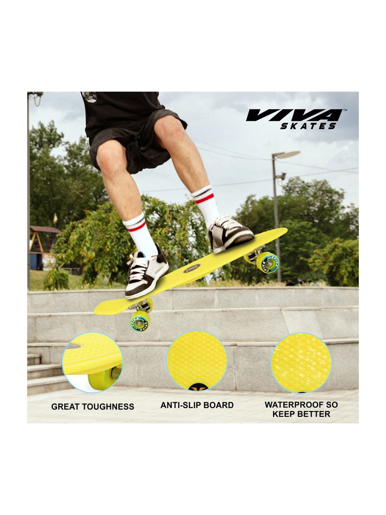 Viva Yellow Skateboard for Seniors