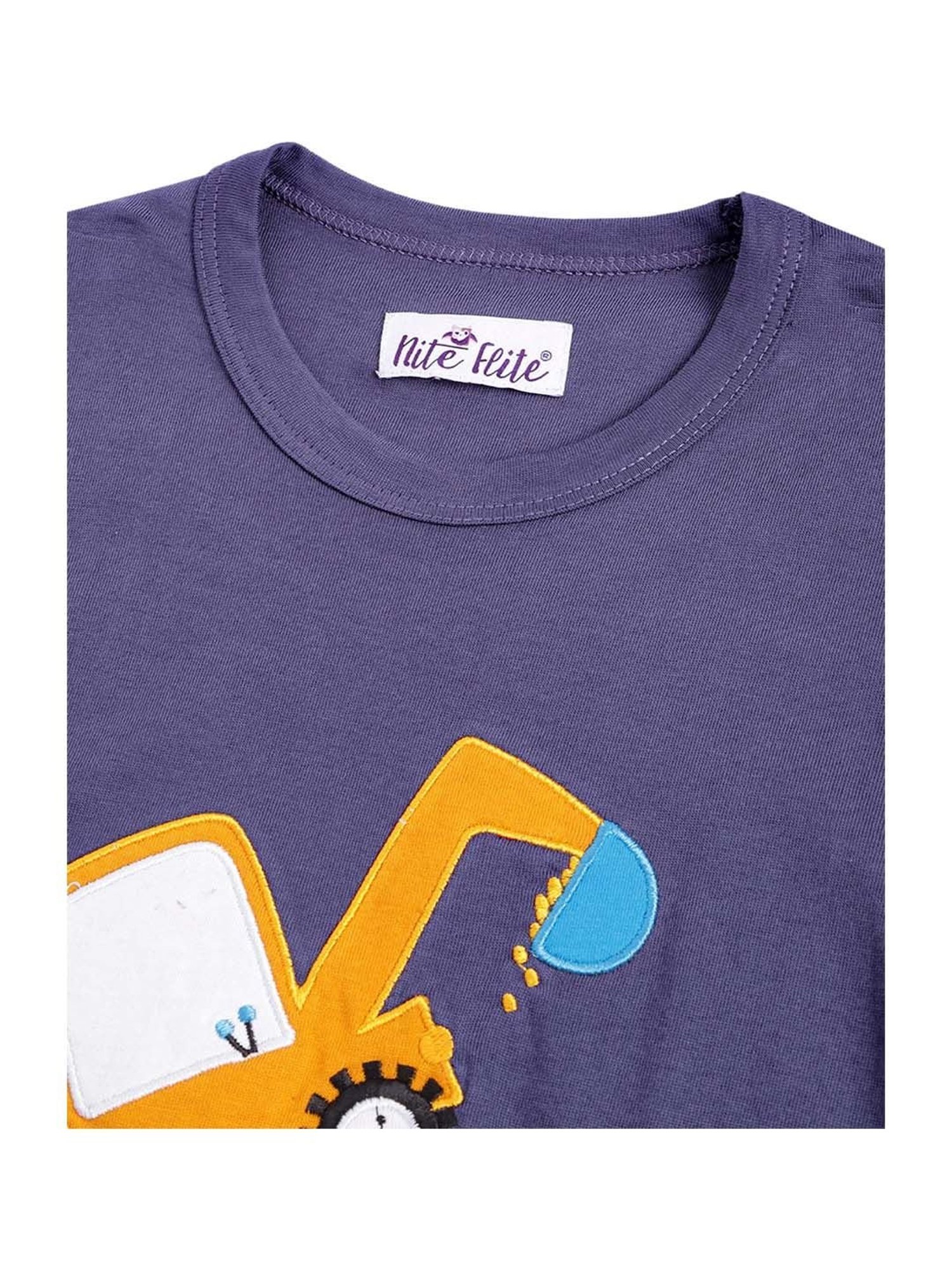 Nite Flite Boys Multicolor Cotton Printed T-Shirt & Pyjama