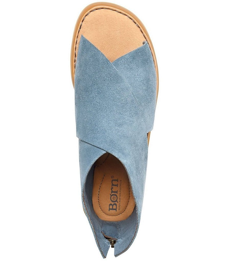 Born Iwa Criss Cross Banded Suede Sandals