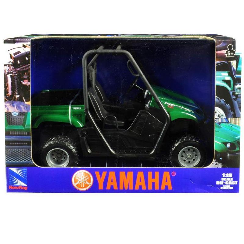 2008 Yamaha Rhino 700 F1 4x4 Off Road ATV Green 1/12 Diecast Model by New Ray