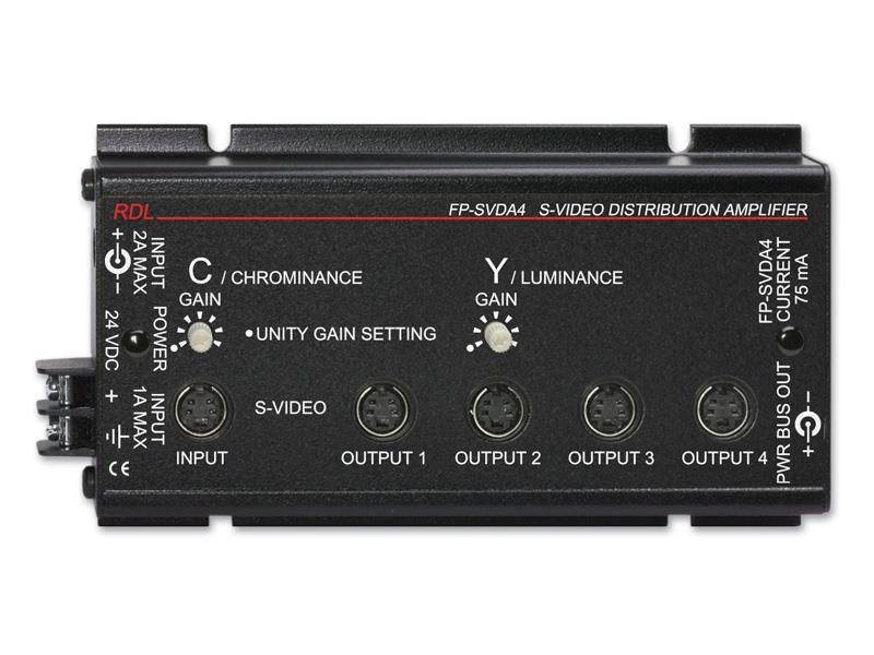 1x4 S-Video Distribution Amplifier