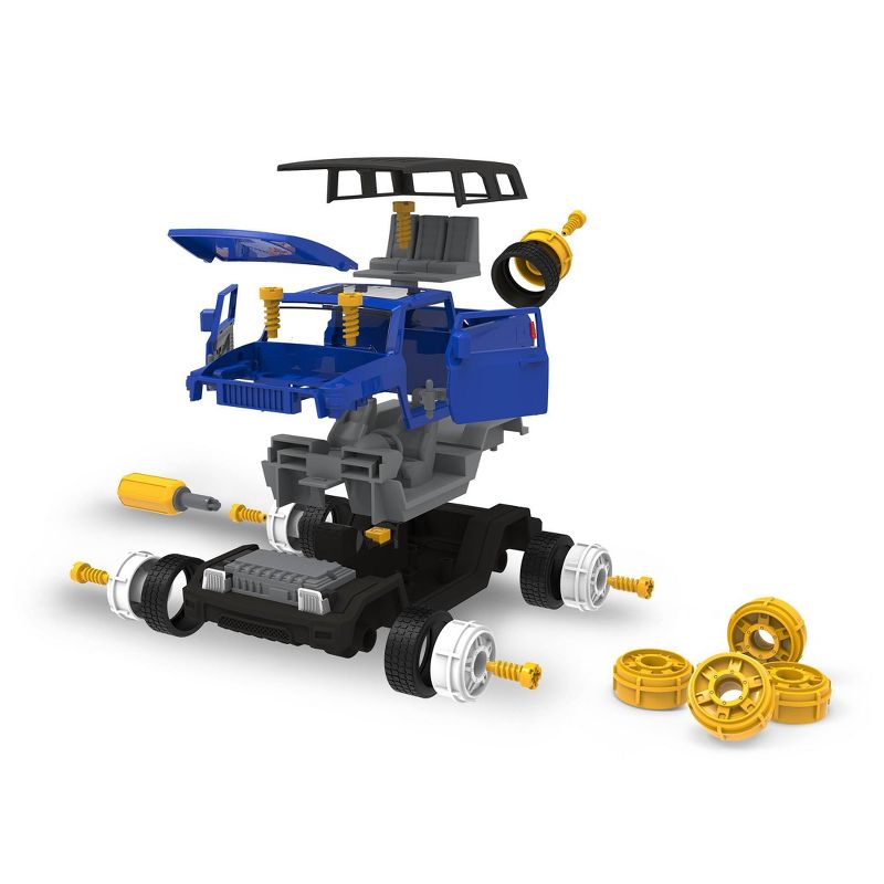 DRIVEN – Toy Car Playset with Tools – Take-Apart SUV - 34pc - Blue