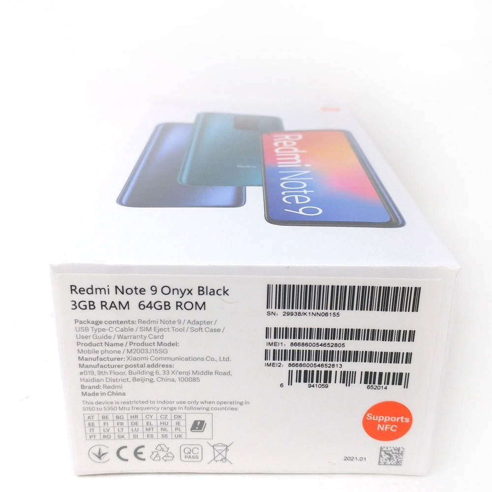 Xiaomi Redmi Note 9 128GB Dual SIM GSM Only , 5020mah Battery, 6.53" FHD + Display 4G LTE 4GB RAM 48MP Quad Camera Hotshot Smartphone - Forest Green - International Version