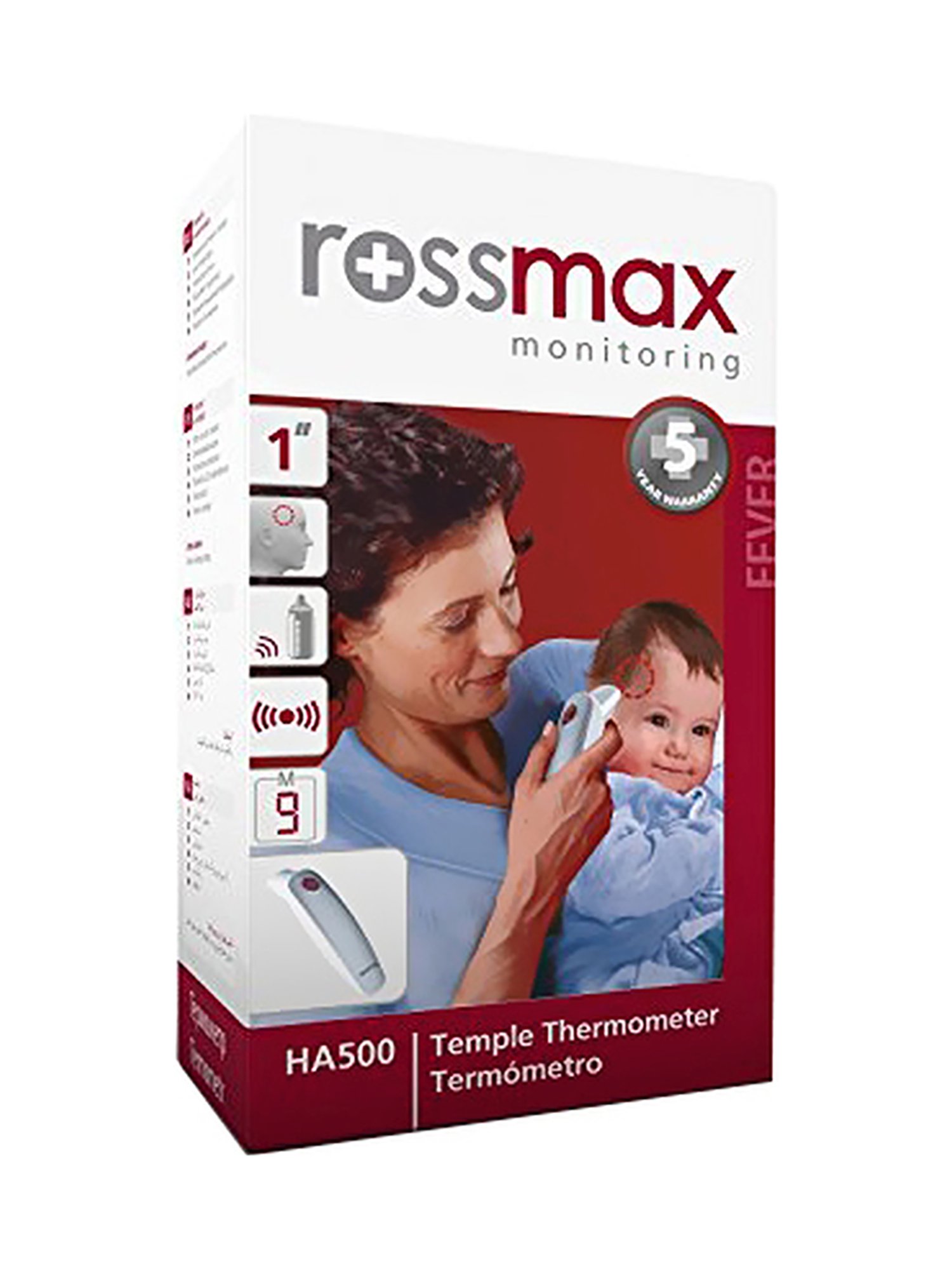 Rossmax HA500 Non-Contact Temple Thermometer (White and Grey)