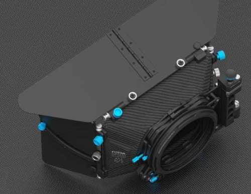 FOTGA DP500 III 3 DSLR Swing-away Matte Box for 15mm Rod Rig 5D3 A7R A7S II BMCC Fit for 19mm Rod System w/ an extra 15-19mm Rod Adapter