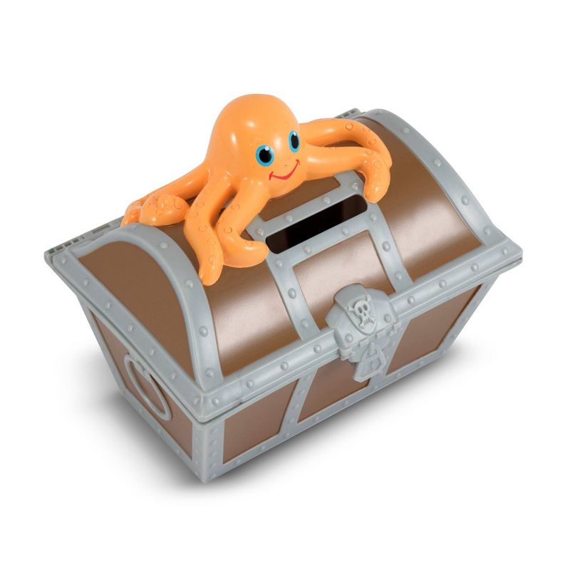 Melissa & Doug Sunny Patch Undersea Treasure Hunt Pool Game with Floating Chest & 6 Treasure Piece Set