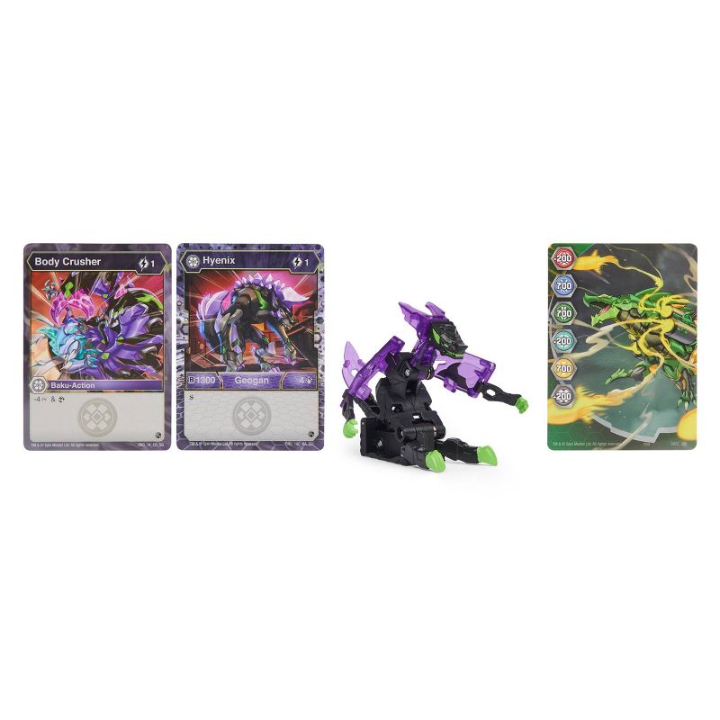 Bakugan Geogan Hyenix Collectible Action Figure and Trading Cards