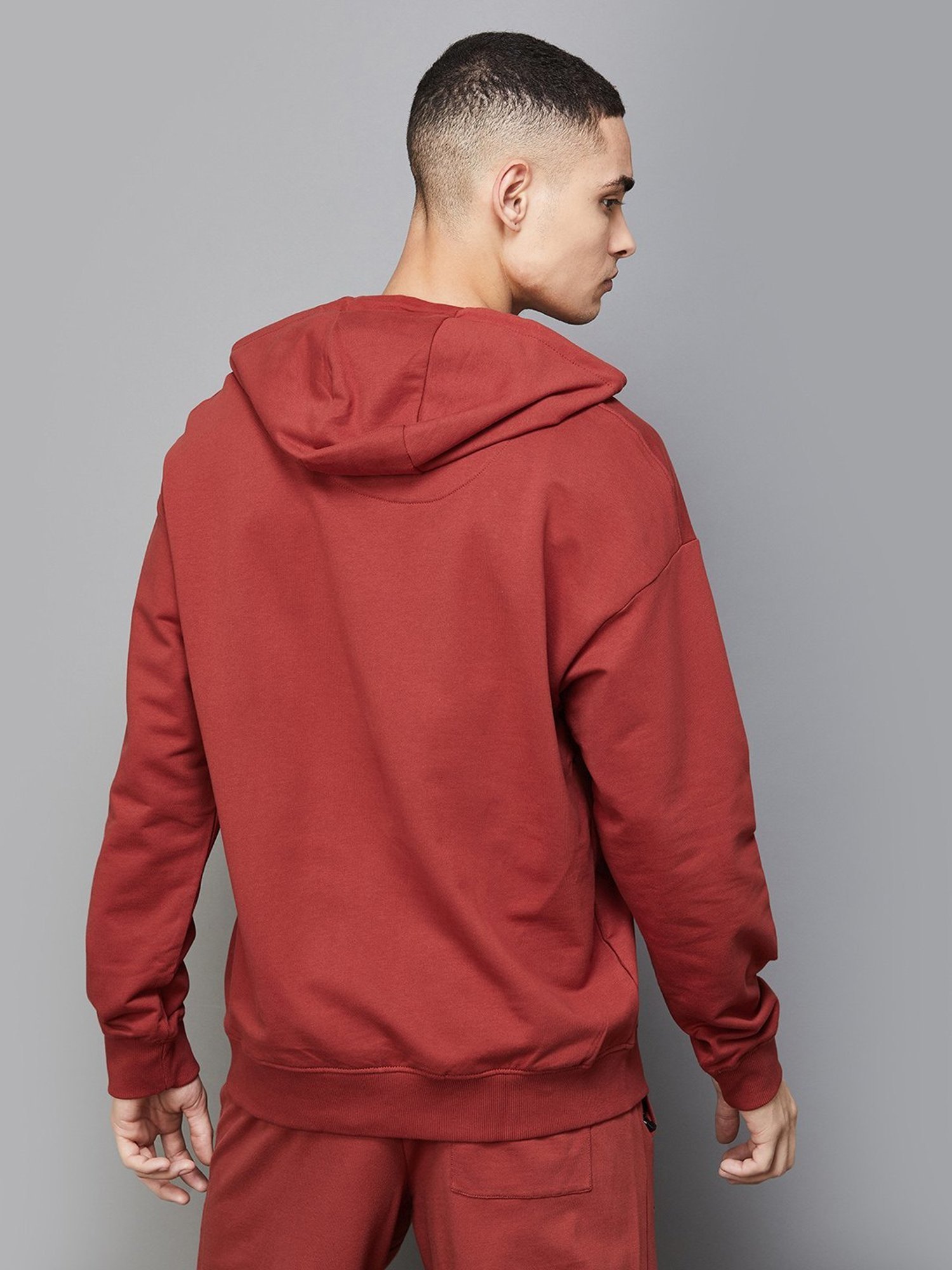 Kappa Rust Cotton Regular Fit Hooded Sweatshirt