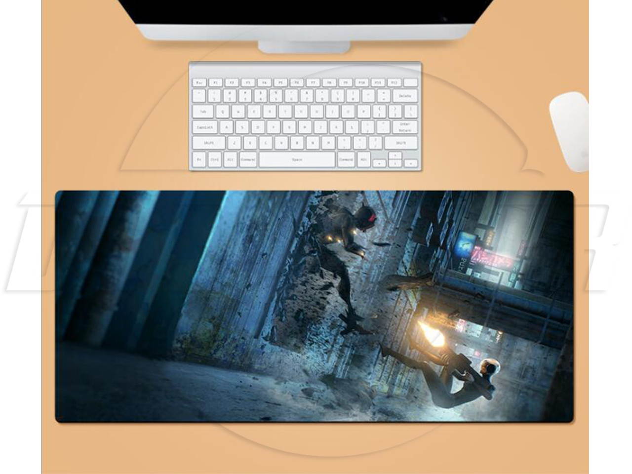 SA Cyberpunk 2077 Large soft Second element anime mouse pad game keyboard Non-slip Rubber sole Expand mouse pad(0.12&ldquo; x 31.80&rdquo; x 11.80&ldquo;) Suitable for PC/laptop/desktop computer desk Large mouse pad