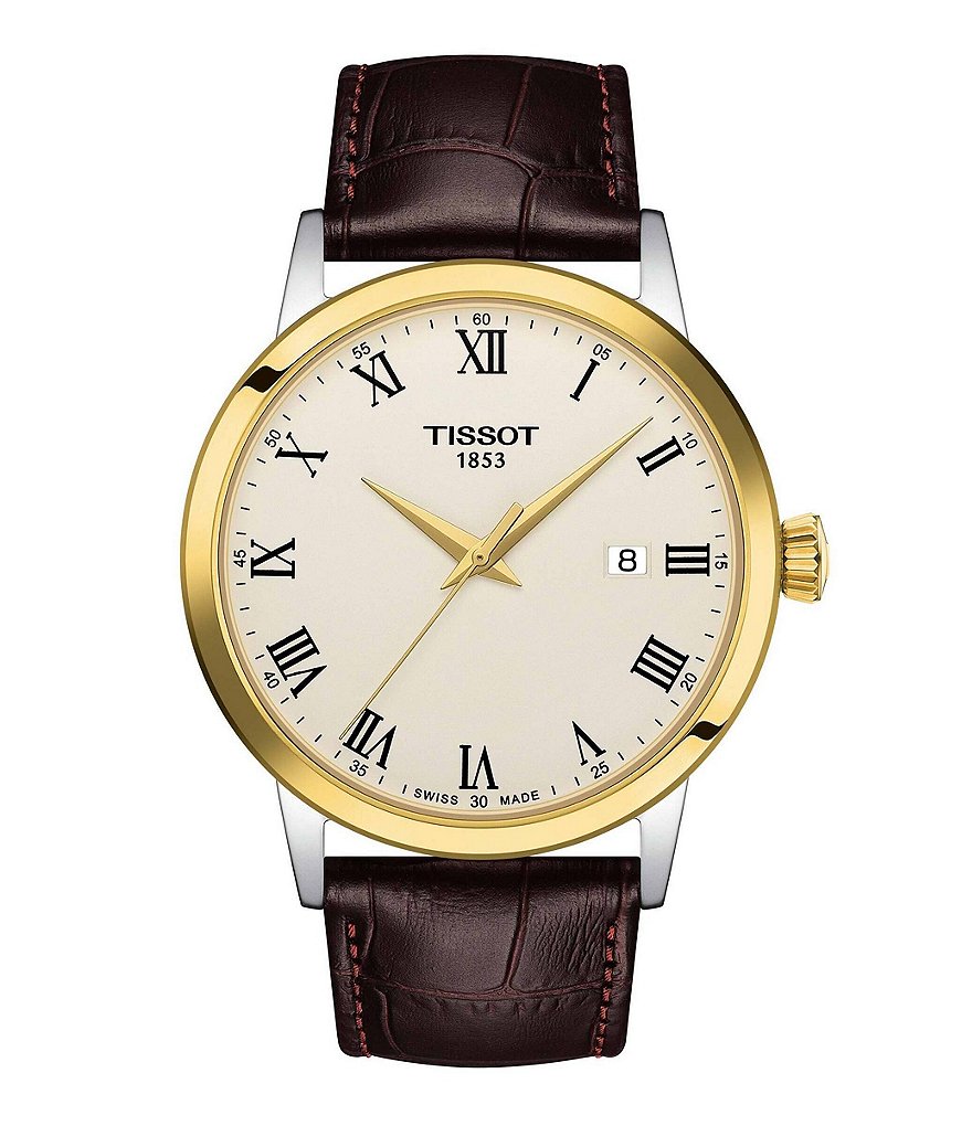 Tissot Classic Dream Embossed Cow Leather Watch