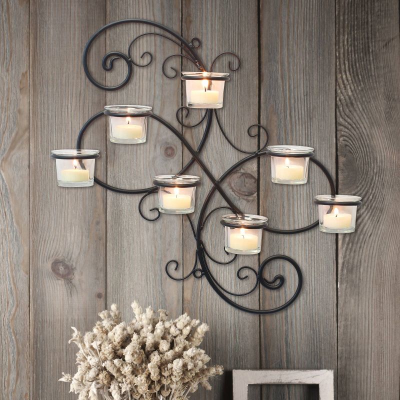 Modern Decorative Ivy Tea Light Candle Holder - Stonebriar Collection