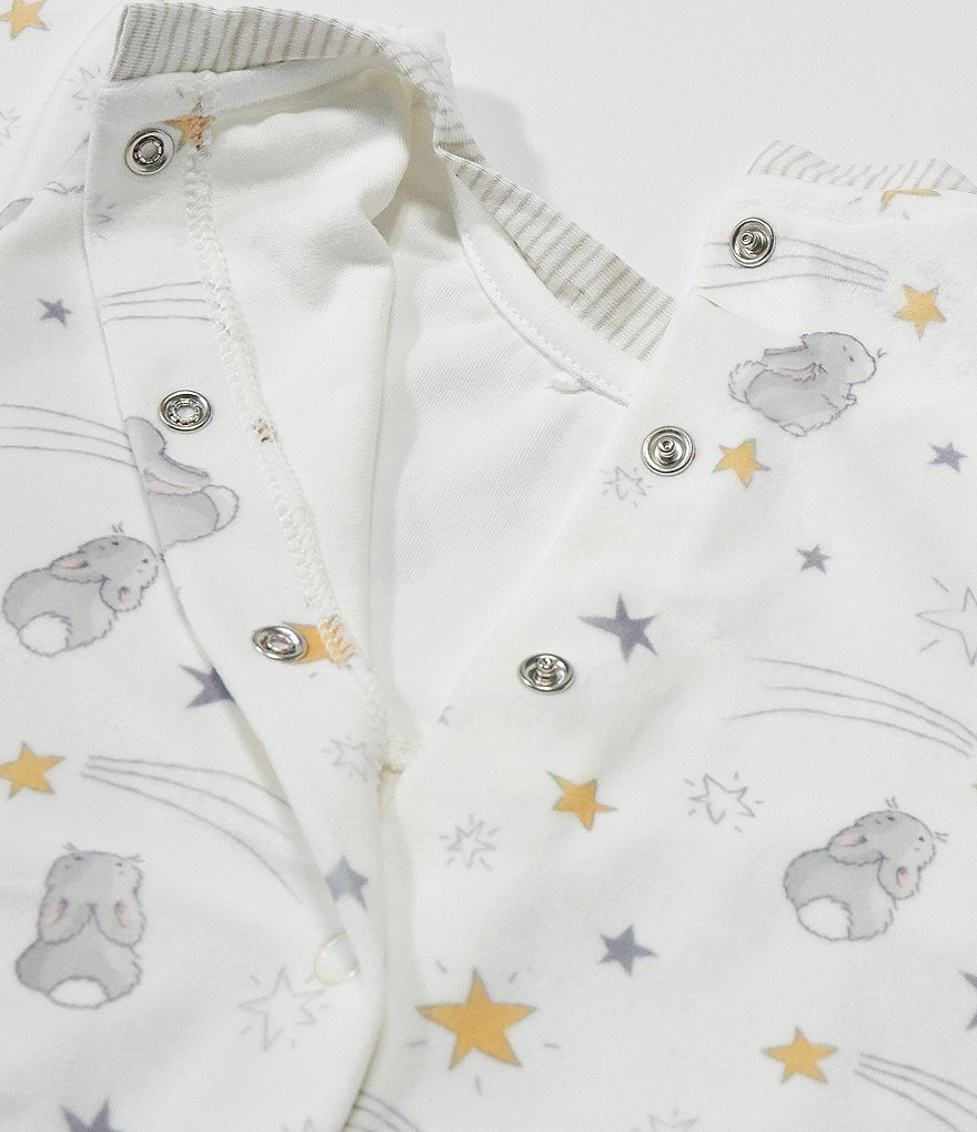 Bunnies By The Bay Baby 6-9 Months Bloom Playsuit & Bloom Bunny Buddy Blanket Set