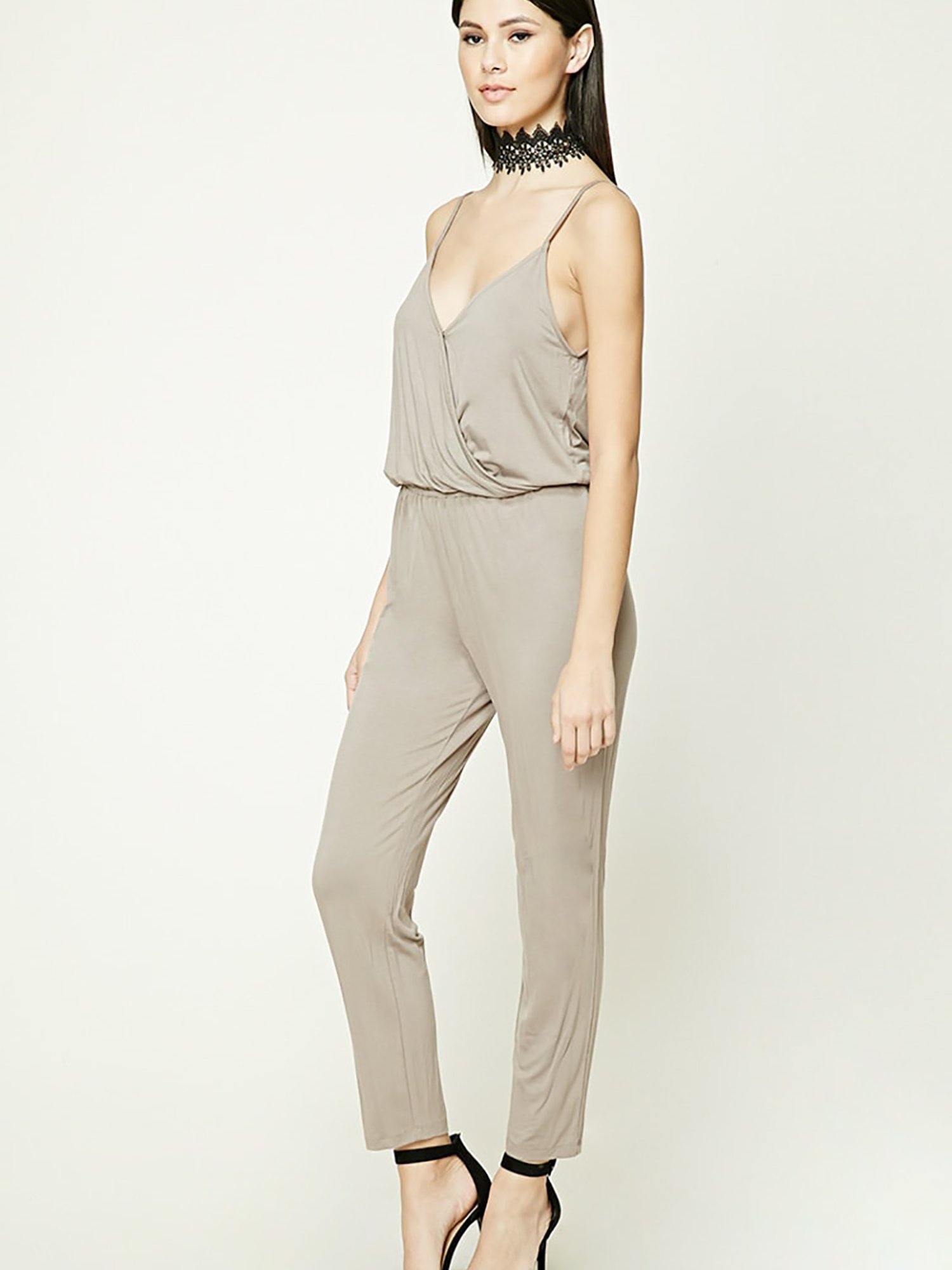 Forever 21 Beige Regular Fit Jumpsuit