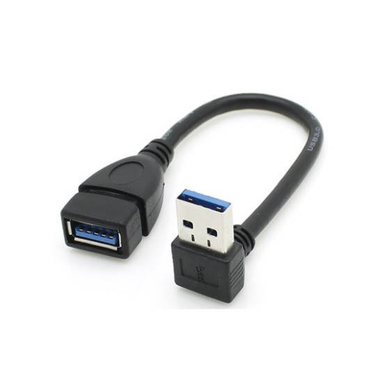 Topwin USB 3.0 Extension Cable - A Left & Right Angle - Male To Female