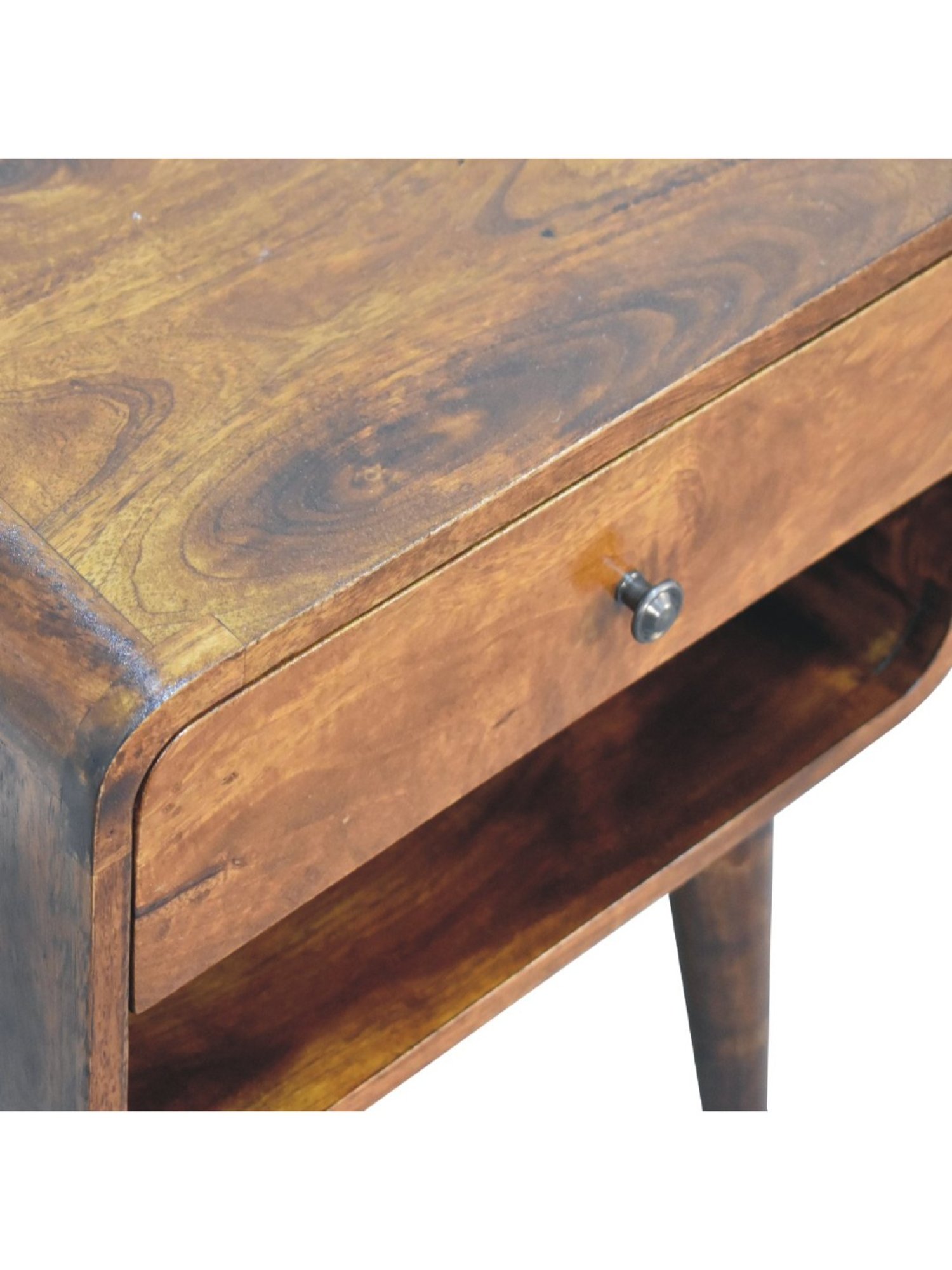 Sleepyhead Ally Teak Brown Sheesham Wood Bedside Table