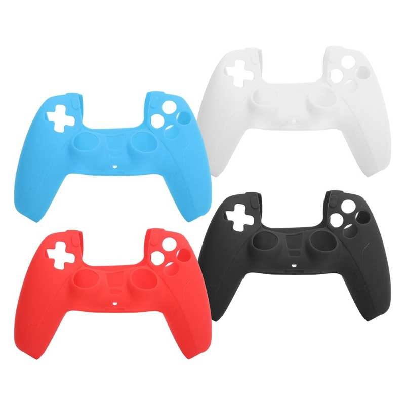 4Pcs Game Gamepad Handle Silicone Case Protective Sleeve Accessory for PS5 Game Console