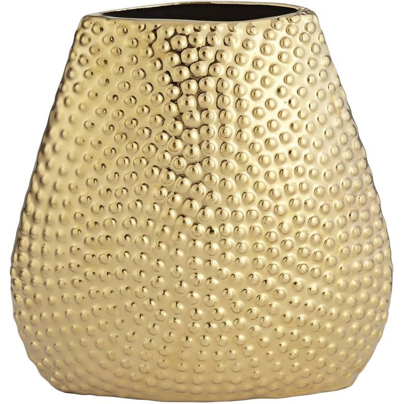 Studio 55D Golden 9" High Ceramic Decorative Vase
