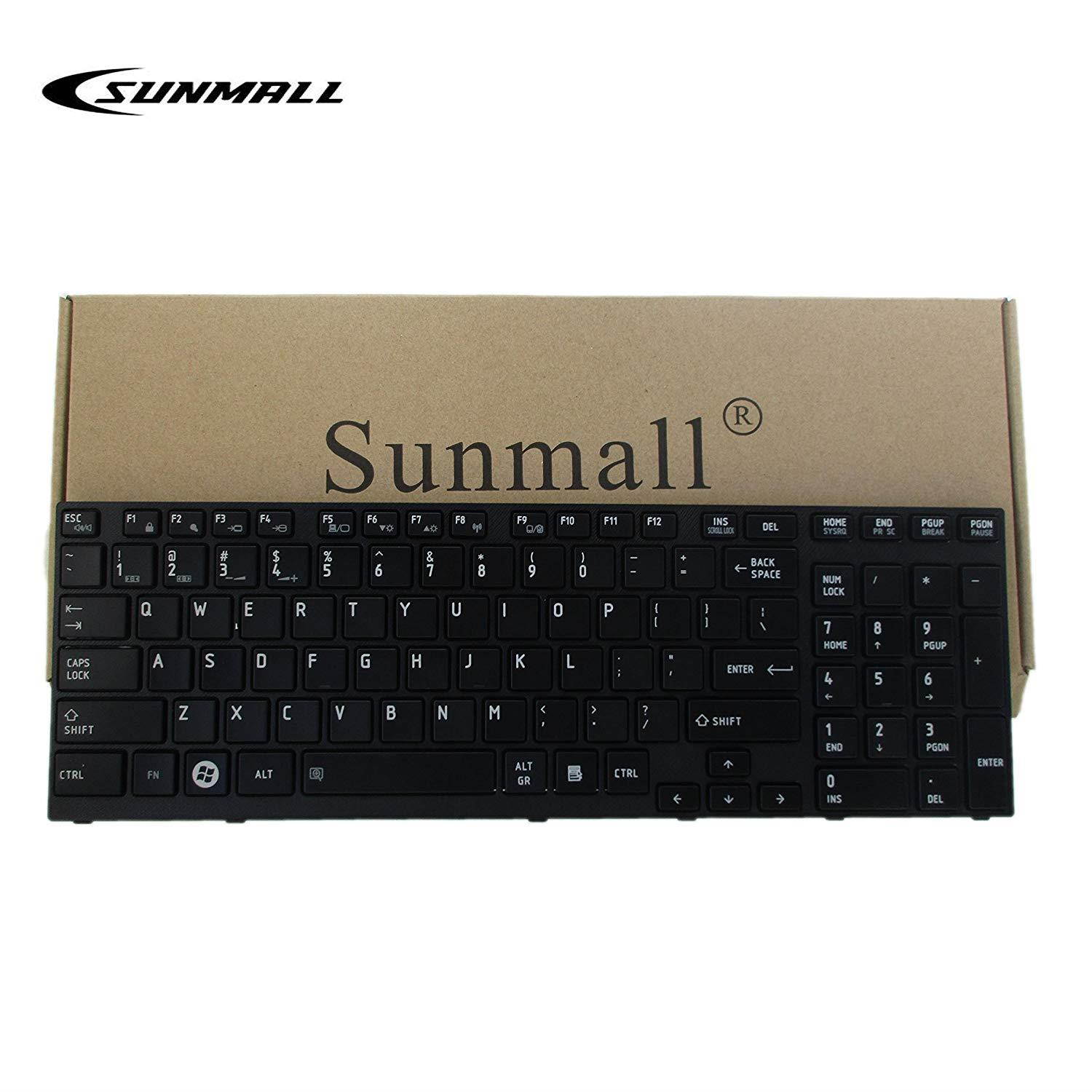 P755 Keyboard Replacement, SUNMALL Laptop keyboard Replacement for Toshiba Satellite P750 P750D P755 p755-s5320 P770 P770D P775 p775-s7215 Series US Layout (6 Months Warranty)