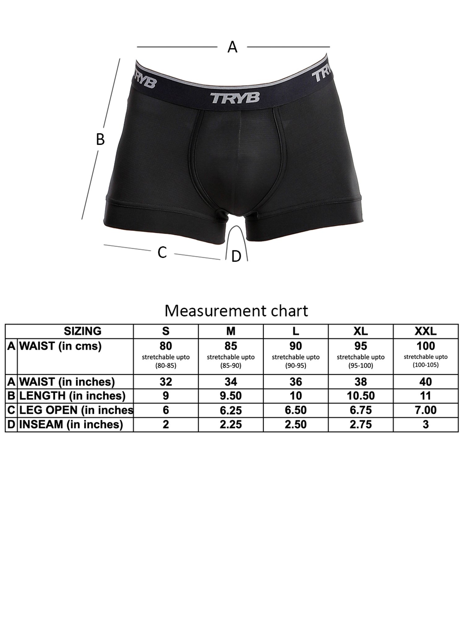 TRYB Black & Navy Skinny Fit Trunks - Pack of 2