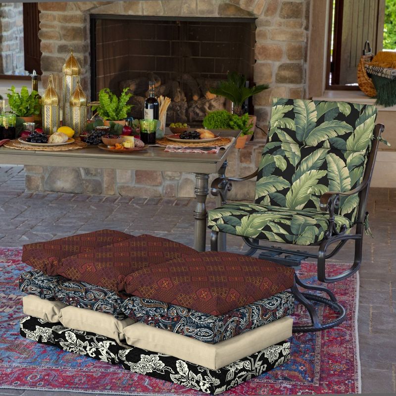Cebu Cartridge Outdoor Chair Cushion Onyx - Arden Selections