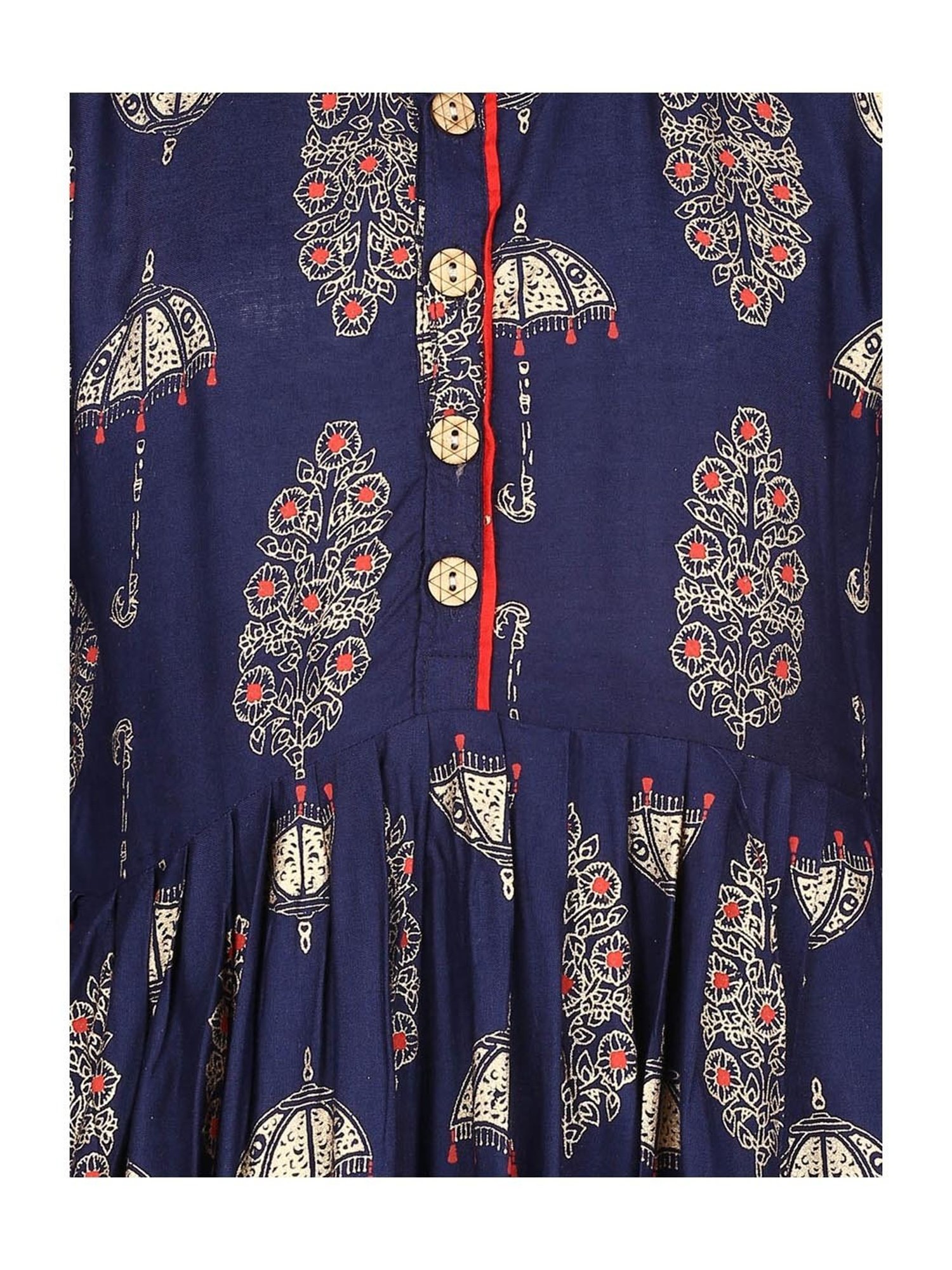 Aarika Kids Navy Printed Kurta