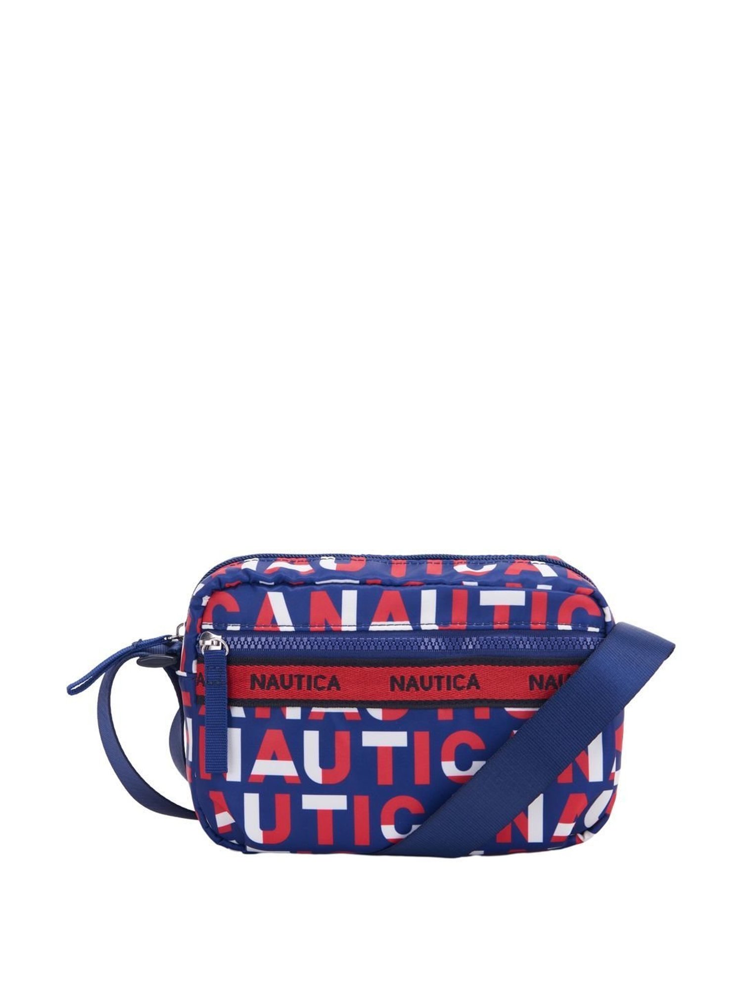 Nautica Navy Blue Printed Medium Sling Handbag