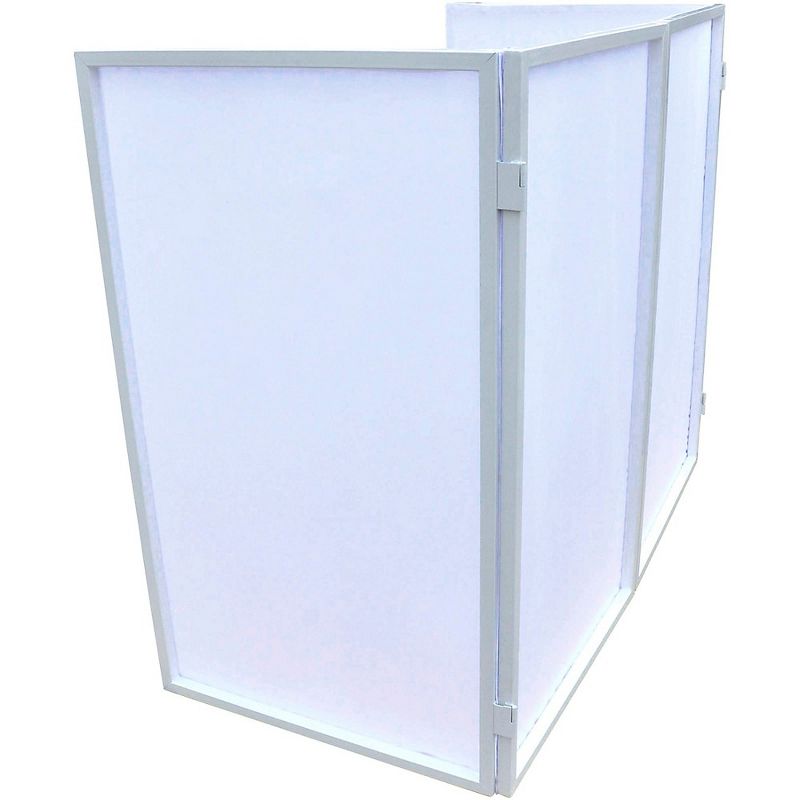 Novopro DJS1 Mobile DJ Facade with Carrying Bag (White)