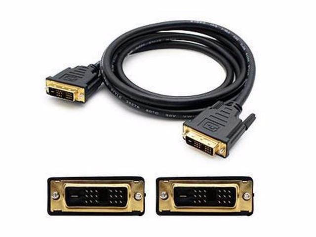 AddOn 5PK 6.0ft DVI M/M Black Cable - DVID2DVIDSL6F-5PK