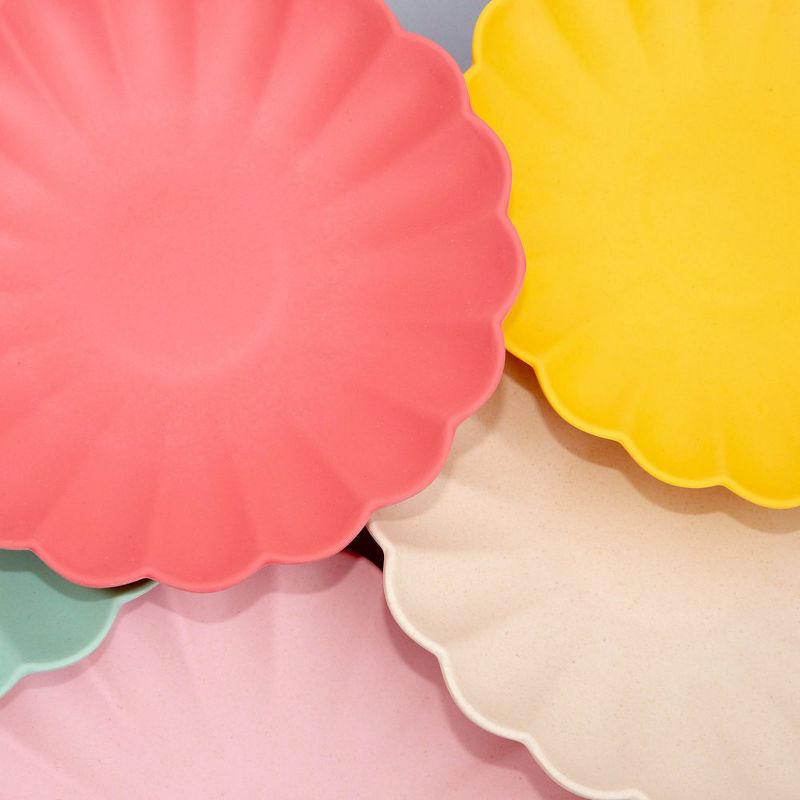 Large Bamboo Fiber Mixed Plate Set