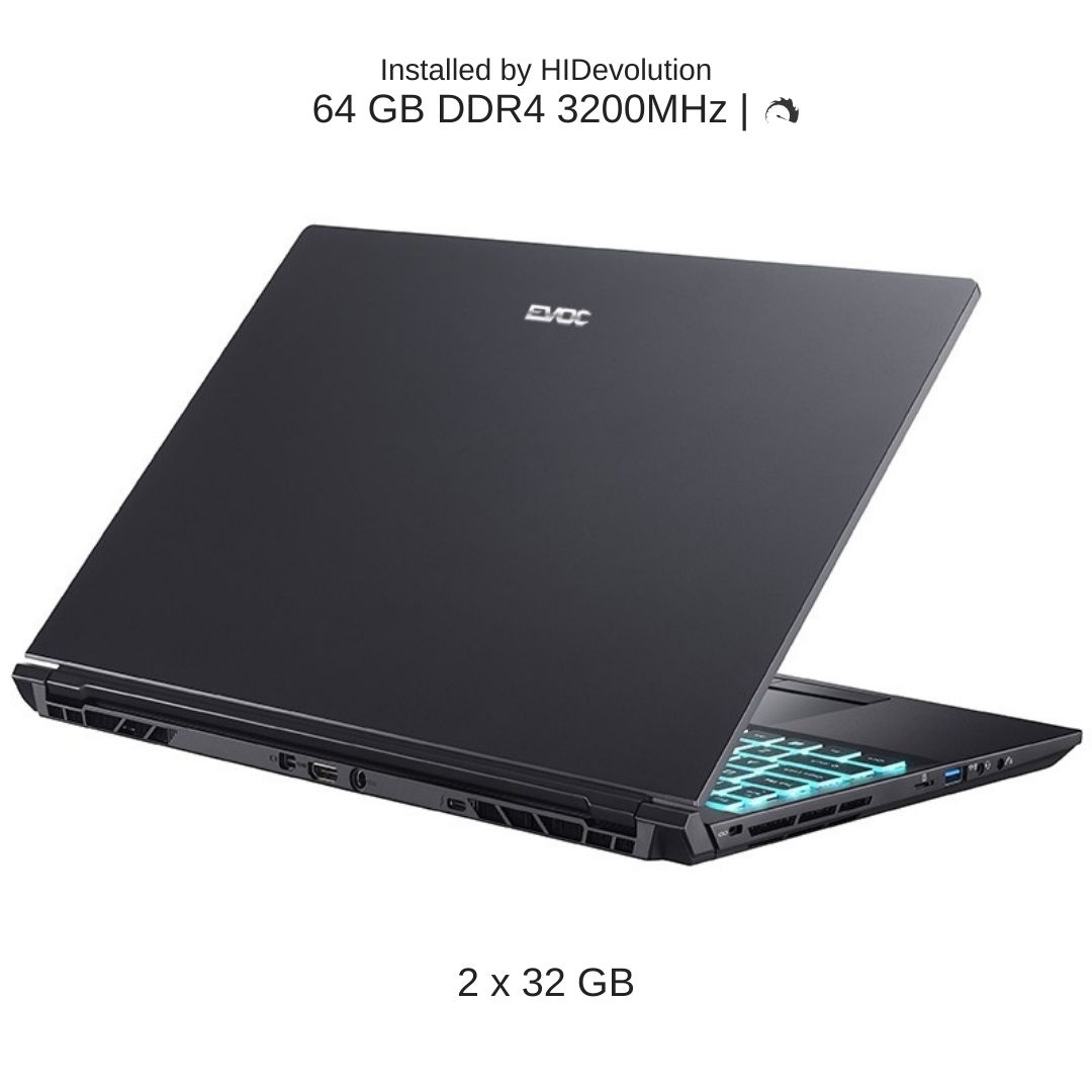 EVOC High Performance Systems PC502B (PC50DR-D) 15.6" FHD 144Hz, 2.2 GHz i7-10870H, RTX 3070, 32 GB 3200MHz RAM, 512 GB PCIe SSD