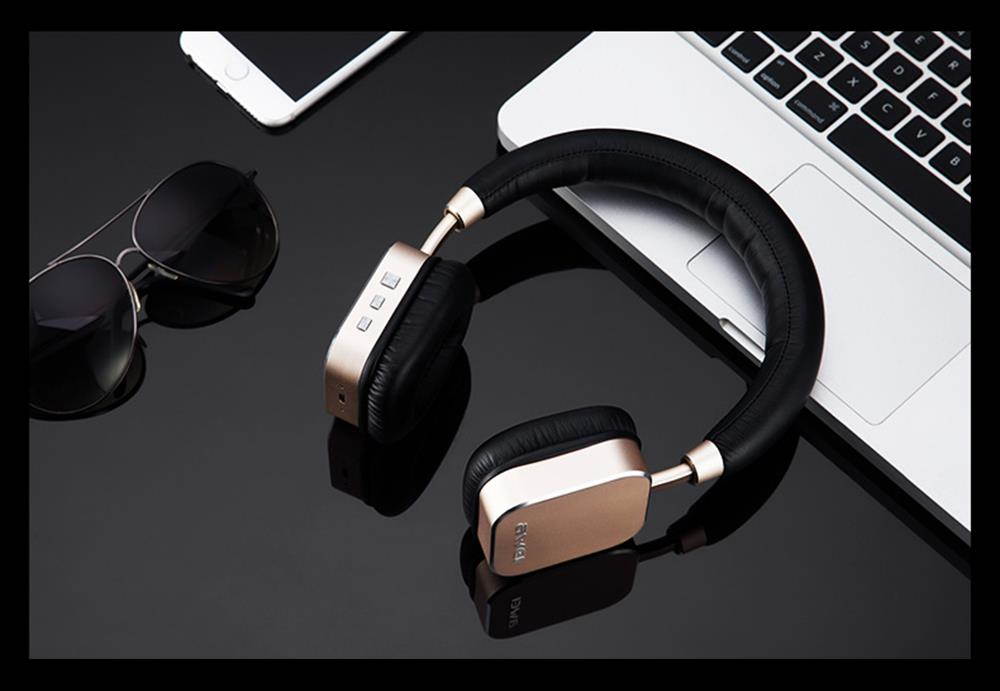 Awei A900BL Bluetooth Headphone Wireless Headset Stereo HiFi Music Headphones Noise Reduction For Mobile Phone Tablet (Blue)