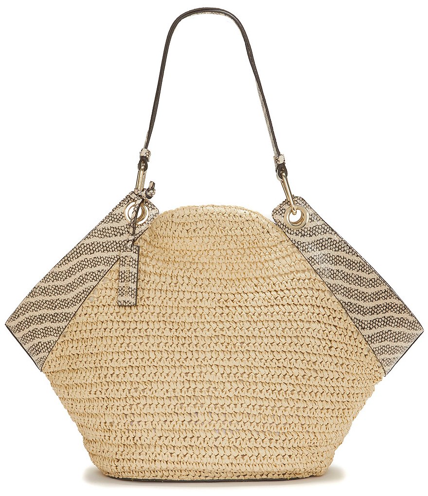 Kurt Geiger London Kensington Llama Straw Basket Bag