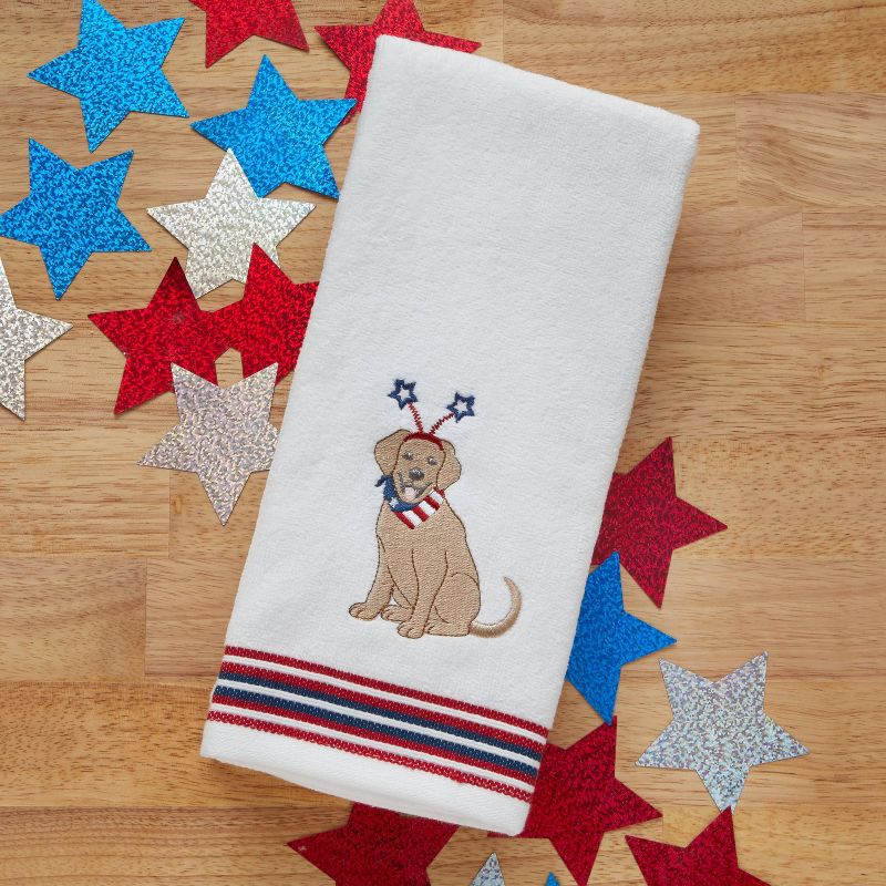 2pc Patriotic Pup Hand Towel Set - SKL Home